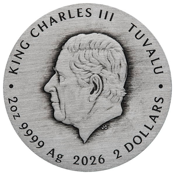 2026 Stranger Things 'Villains' 2oz Silver Antiqued Coloured Coin