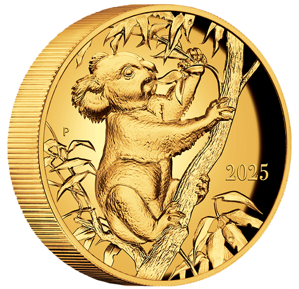 2025 Beth Zaiken Collection The Koala 1oz Gold Proof Ultra High Relief Coin