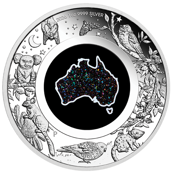 2026 Great Southern Land 'Nocternal'
1oz Silver Proof Coin with Matrix Opal Insert