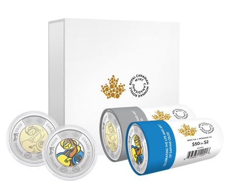 2025 Celebrating the Life and Art of Daphne Odjig $2 Special Wrap Roll Box Set