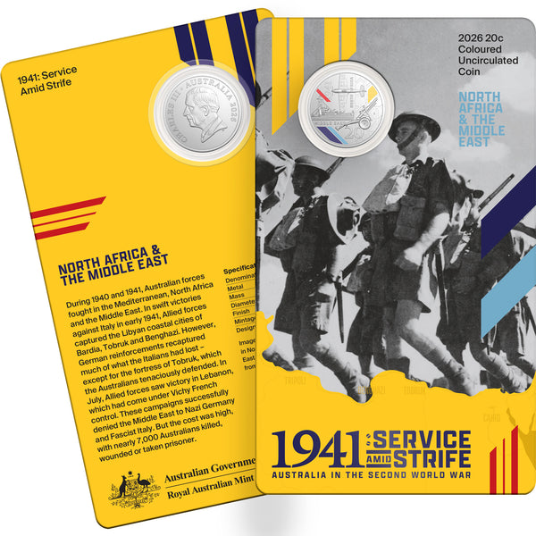 2026 Service Amid Strife 3-Coin Coloured Uncirculated Box Set