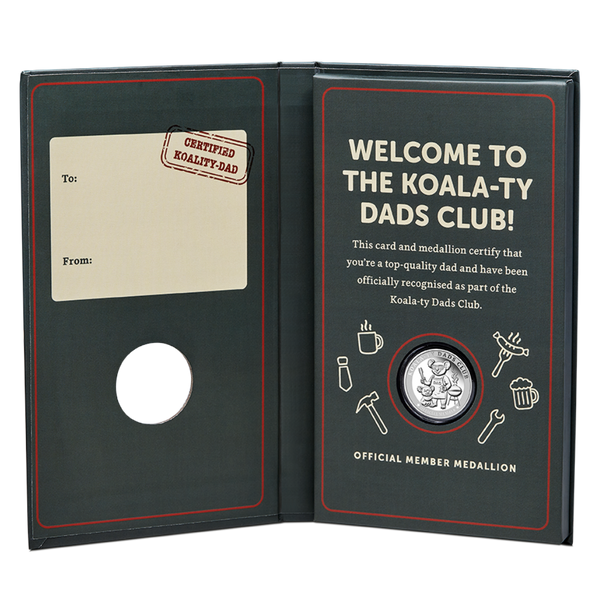 Quality Dads Club 'Official Member' 1/4oz Silver Medallion