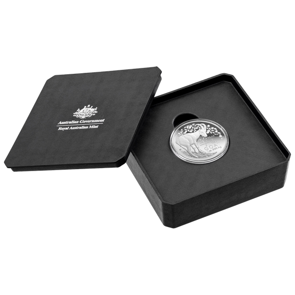 2026 Year of the Goat $5 Domed Fine Silver Proof Coin