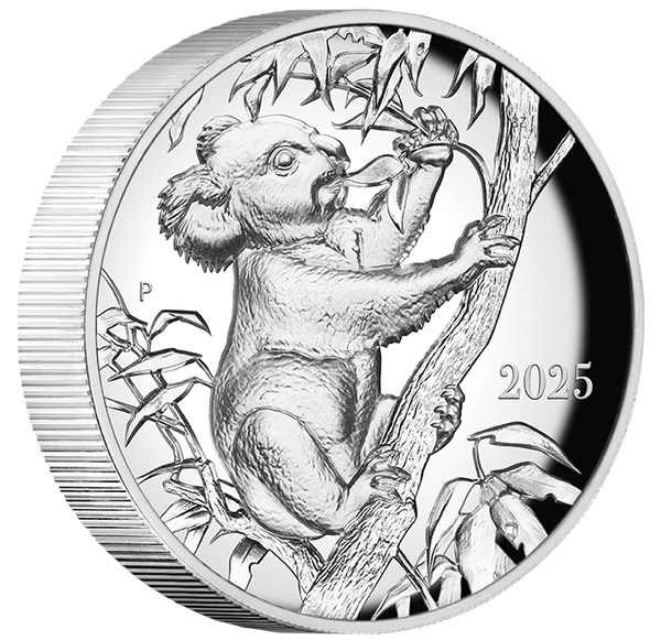 2025 Beth Zaiken Collection The Koala 2oz Silver Proof Ultra High Relief Coin