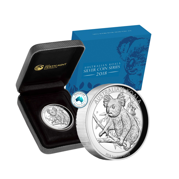 2018 Australian Koala 1oz High Relief Silver Proof Coin