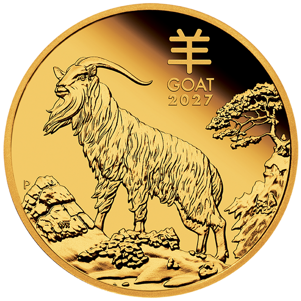 2027 Year of the Goat 1/10oz Gold Proof Coin