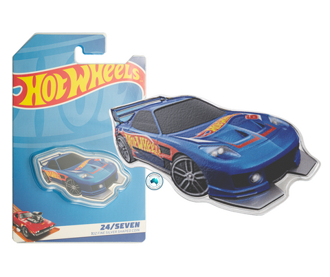 2025 Hot Wheels 1oz Silver Car Shaped Coin