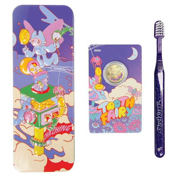 2026 Tooth Fairy Kit with Coloured $2 Coin on Card
