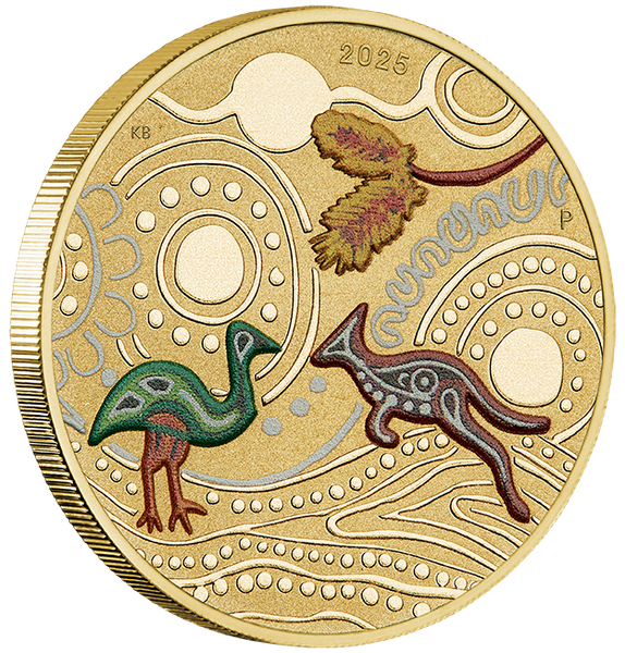 2025 Ngana Nyitting – The Art of Kevin Bynder 'Green Emu' $1 PNC