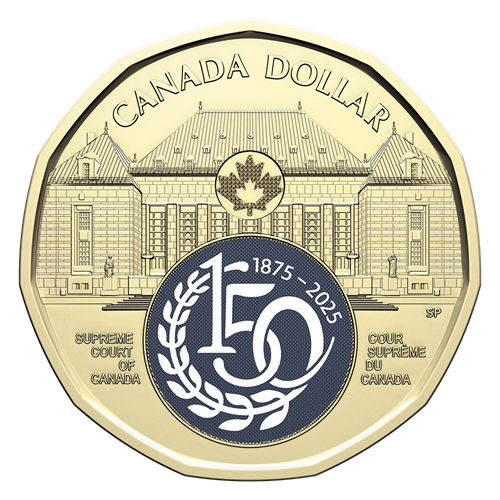 2025 Surpreme Court of Canada 150th Anniversary $1 Special Wrap Roll