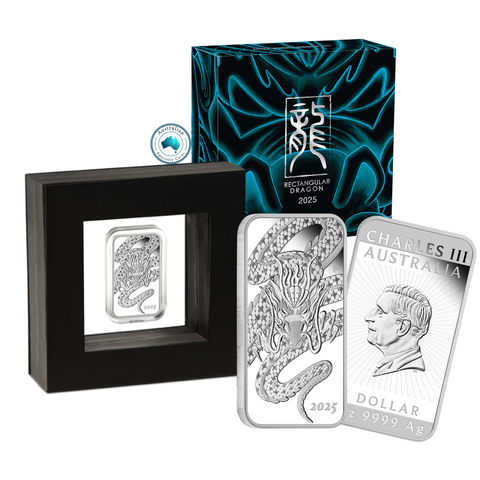 2025 Dragon $1 Rectangular Silver Proof Coin