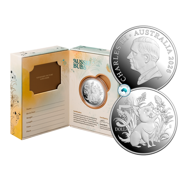 2026 Aussie Baby 1oz Fine Silver Proof Coin