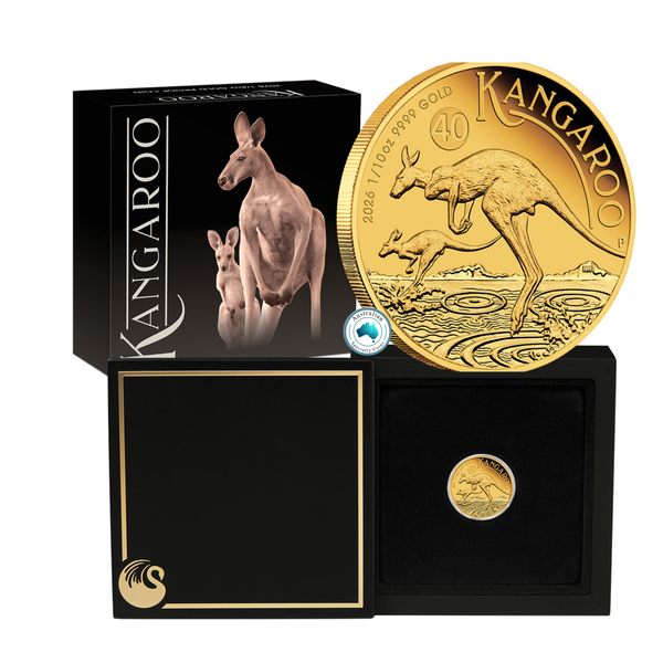 2026 Australian Kangaroo 1/10oz Gold Proof Coin