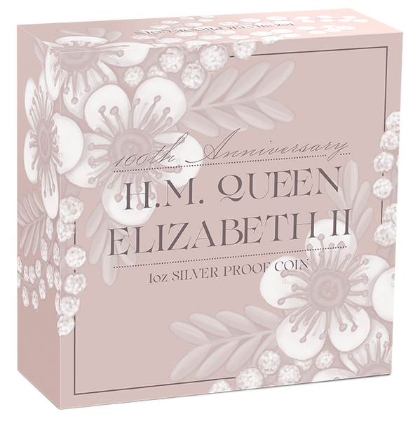 2026 Queen Elizabeth II 100th Birthday 1oz Fine Silver Proof Coin
