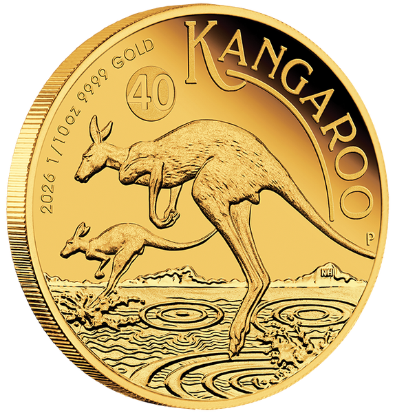 2026 Australian Kangaroo 1/10oz Gold Proof Coin