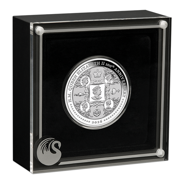 2026 Queen Elizabeth II 100th Birthday 1oz Fine Silver Proof Coin