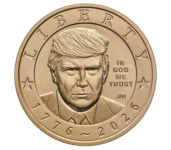 2026 Semiquincentennial President Donald J. Trump 25-Coin $1 Special Wrap Roll (USA)