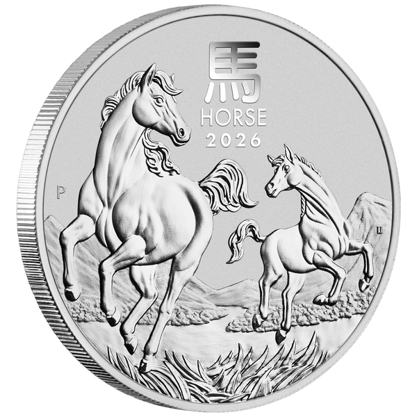 2026 Lunar Year of the Horse 1oz Silver Coin in Capsule (Perth Mint)