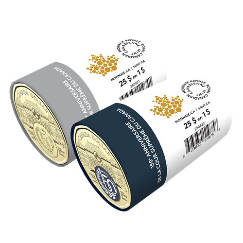 2025 Surpreme Court of Canada 150th Anniversary $1 Special Wrap Roll Box Set