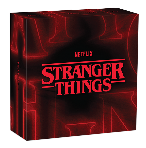 2026 Stranger Things 'S1 Poster' 1oz Silver Coloured Rectangular Coin