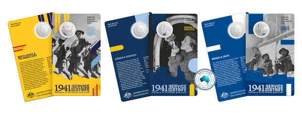 2026 Service Amid Strife 3-Coin Coloured Uncirculated Carded Set