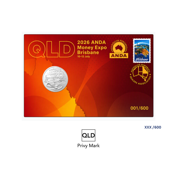 2026 ANDA State Series 20c PNC with QLD Privy Mark
