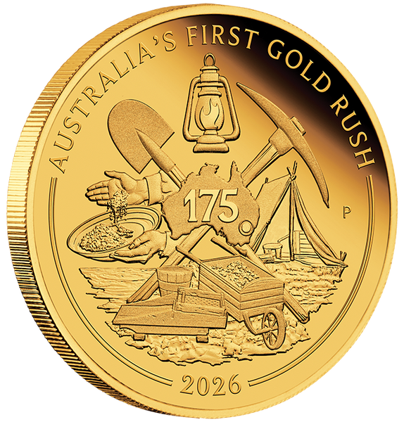2026 Australia's First Gold Rush 175th Anniversary 1/4oz Gold Proof Coin