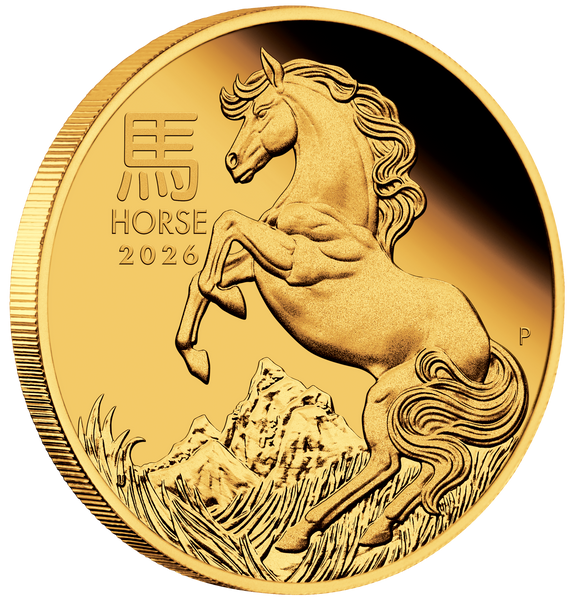 2026 Year of the Horse 1/10oz Gold Proof Coin