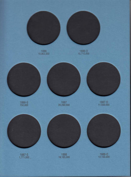 Whitmans - Morgan Silver Dollar No2, (1884-1890) - Blue Album