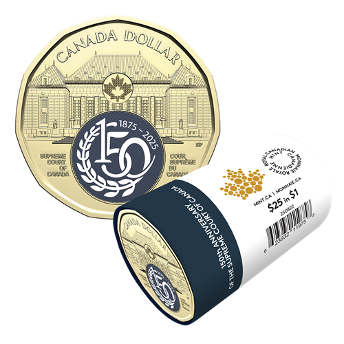 2025 Surpreme Court of Canada 150th Anniversary $1 Special Wrap Roll