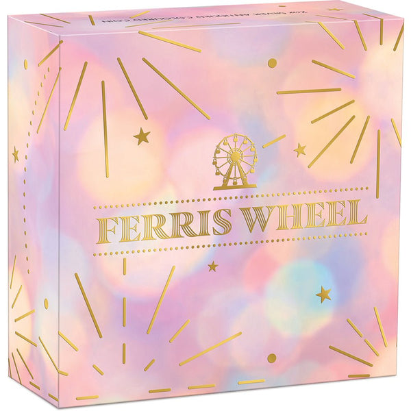 2025 Ferris Wheel 2oz Antiqued Silver Coloured Coin with Swarovski Crystals