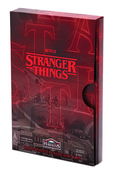 2026 Stranger Things 'Hawkins' Gold Plated Collectors Coin in Card