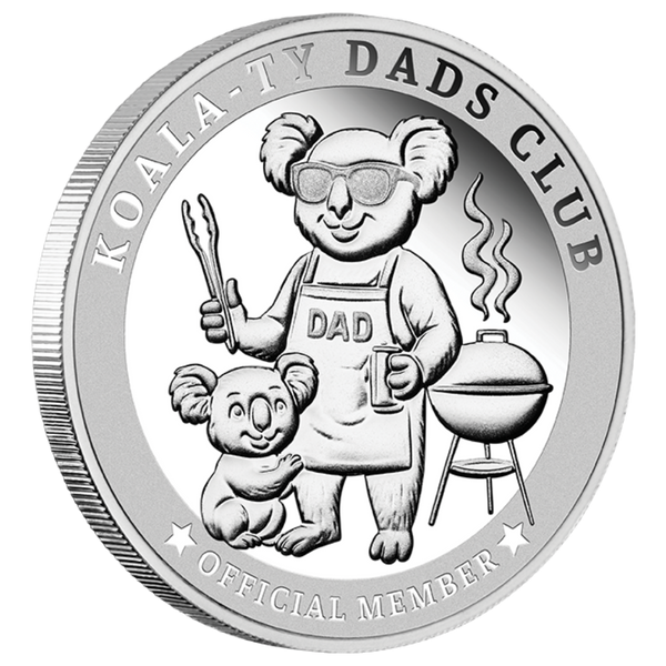 Quality Dads Club 'Official Member' 1/4oz Silver Medallion
