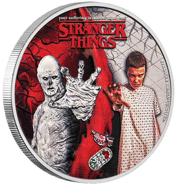 2026 Stranger Things 'Eleven & Vecna' 1/2oz Silver Coloured Coin