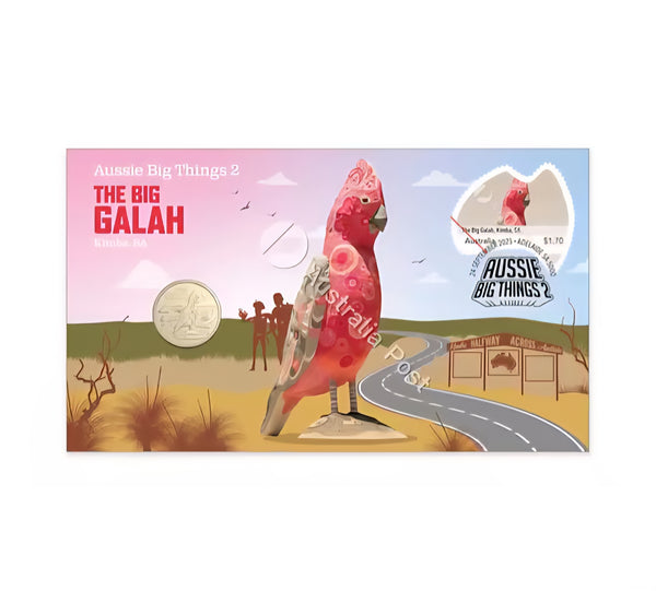 2025 Aussie Big Things 2 The Big Galah $1 Coin Postal Numismatic Cover