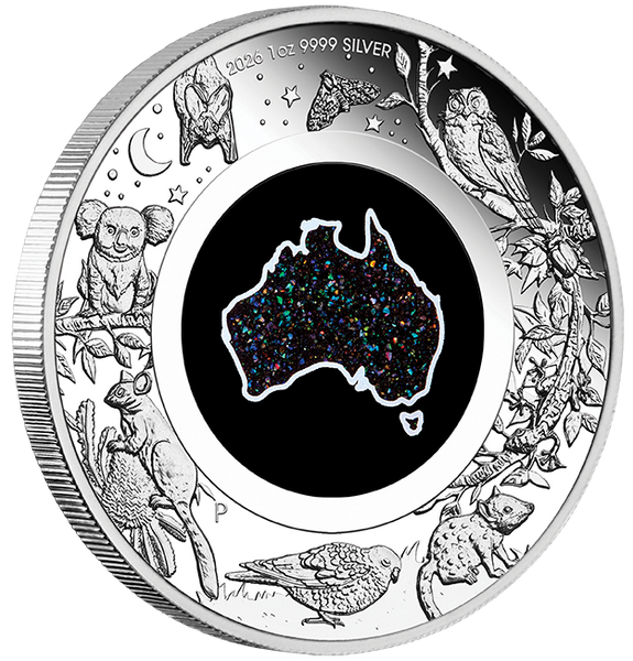 2026 Great Southern Land 'Nocternal'
1oz Silver Proof Coin with Matrix Opal Insert