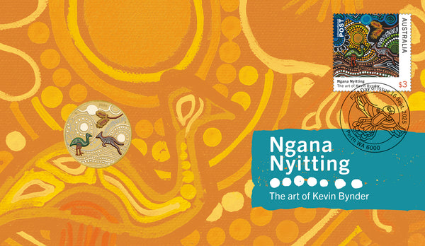 2025 Ngana Nyitting – The Art of Kevin Bynder 'Green Emu' $1 PNC