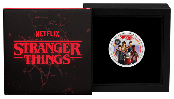 2026 Stranger Things 'Friends Don't Lie' 1oz Silver Coloured Coin