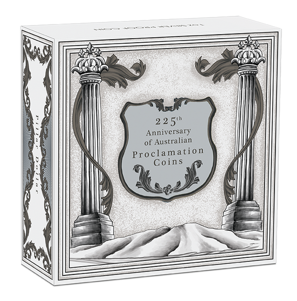 2025 Australian Proclamation Coins
225th Anniversary – Pillar Dollar 1oz Silver Proof Coin