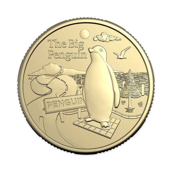 2025 Aussie Big Things 2 - $1 Uncirculated Coin on Card – The Big Penguin