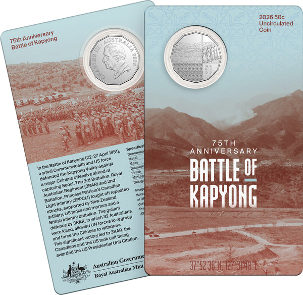 2026 Battle of Kapyong 75th Anniversary 50c Uncirculated Coin