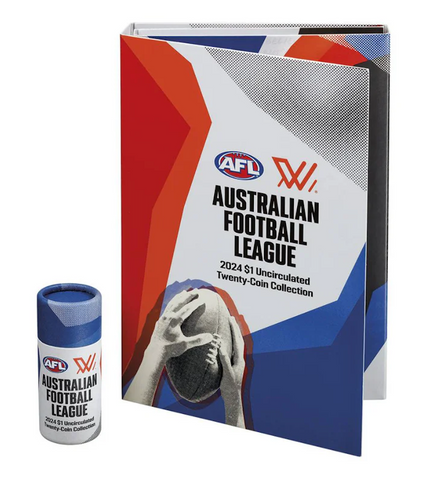 AFL 2024 Folder & 20 Coin Tube and Folder Set (Unopened Tube)
