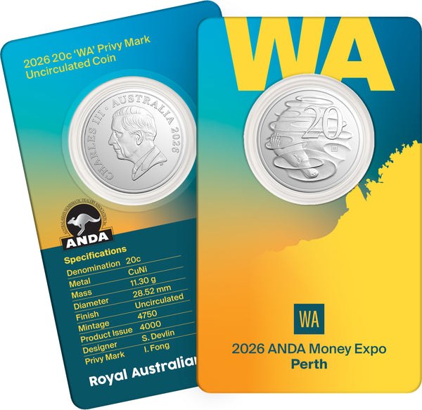 2026 ANDA Money Expo Perth 20c with WA Privy Mark