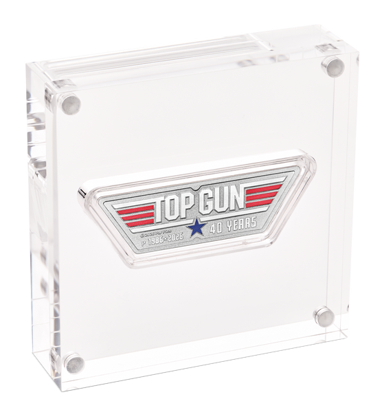 40 Years of Top Gun 2026 1oz Silver Coloured Shaped Coin