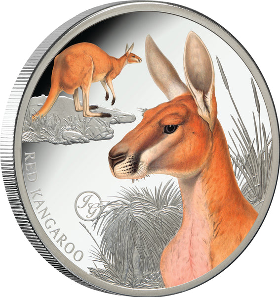 2026 Red Kangaroo 1oz Coloured Silver Proof Coin