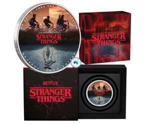 2026 Stranger Things 'Upside Down' 1oz Silver Coloured Coin