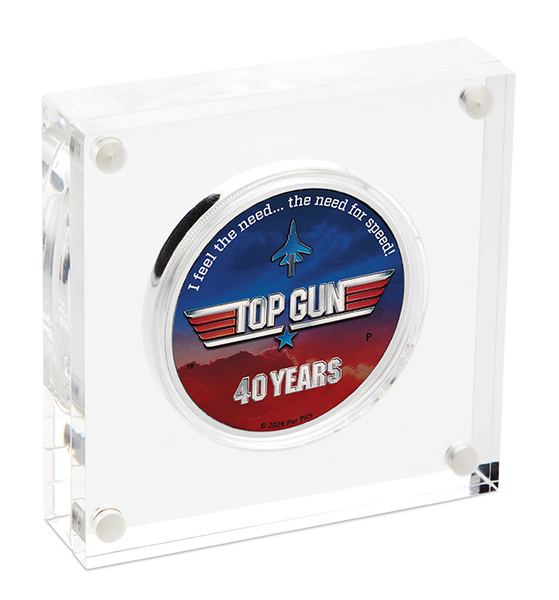 40 Years of Top Gun 2026 1oz Silver Coloured Coin