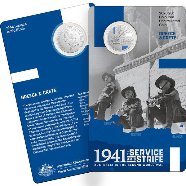 2026 Service Amid Strife 3-Coin Coloured Uncirculated Box Set