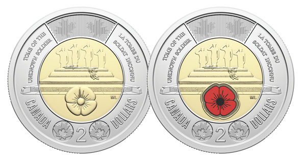 2025 Honouring Canada's Lost Soldier $2 Special Wrap Roll Set