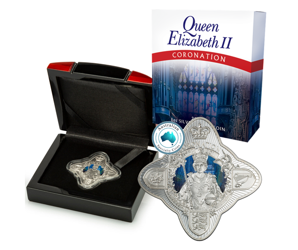 2018 Queen Elizabeth II Coronation 65th 1oz Silver Proof Coin